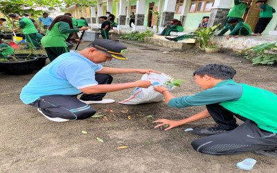 Peringatan World Cleanup Day Tahun 2025, MAN Aceh Singkil Gelar Gotong Royong Bersihkan Lingkungan.